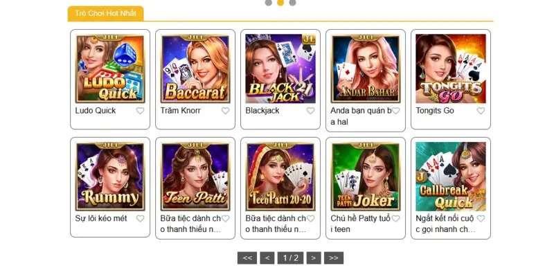 Các game bài hot nhất King88 2024